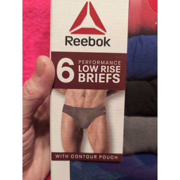 Reebok Tech Comfort Performance Low Rise Briefs Stretch 6 Pack Size Small - Picture 2 of 6